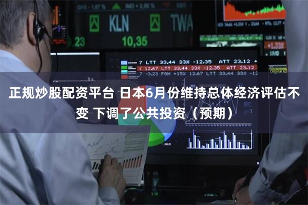 正规炒股配资平台 日本6月份维持总体经济评估不变 下调了公共投资（预期）
