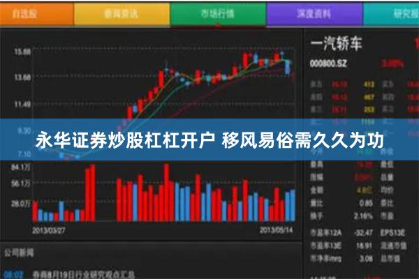 永华证券炒股杠杠开户 移风易俗需久久为功