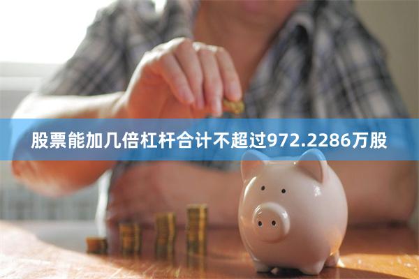 股票能加几倍杠杆合计不超过972.2286万股