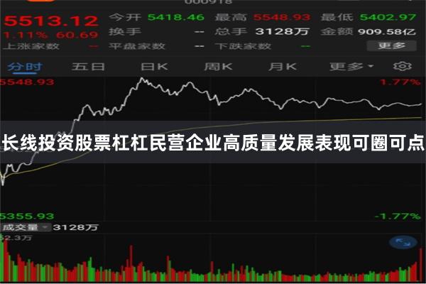 长线投资股票杠杠民营企业高质量发展表现可圈可点