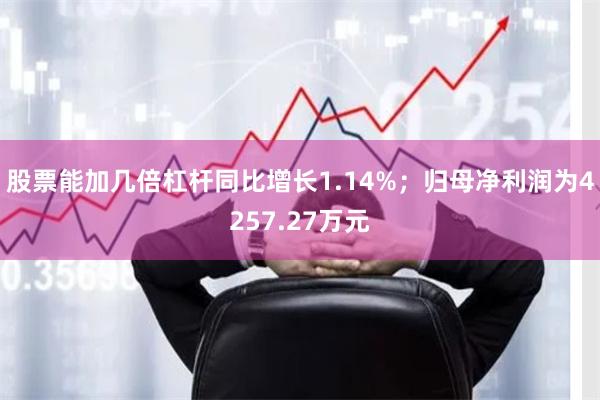 股票能加几倍杠杆同比增长1.14%；归母净利润为4257.27万元